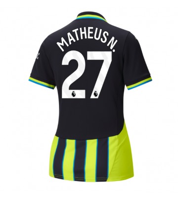 Manchester City Matheus Nunes #27 Segunda Equipación Mujer 2024-25 Manga Corta